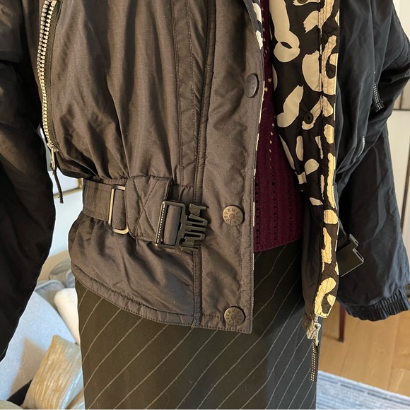 VTG Obermeyer Nell Crop Ski Bomber Jacket Black, Size 10 - Picture 7 of 13